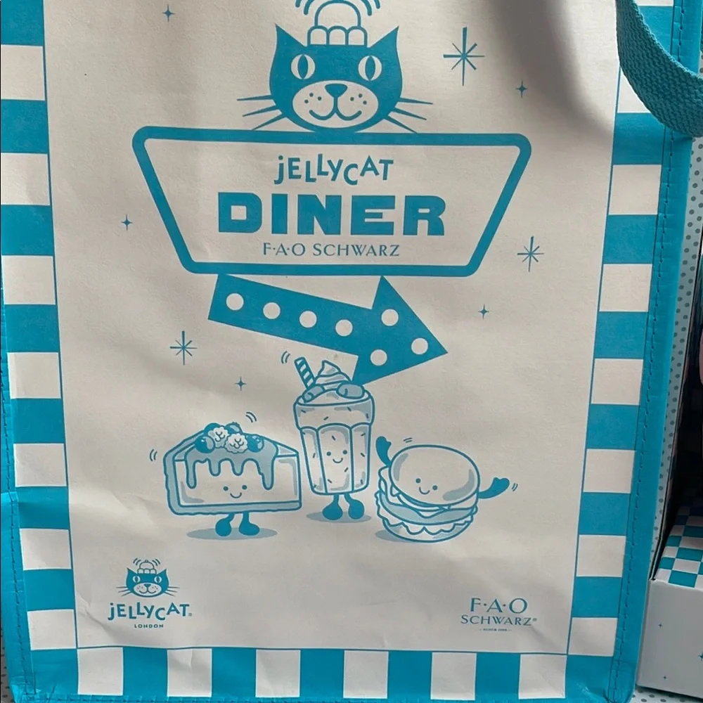 NWT EXCLUSIVE JELLYCAT FAO SCHWARTZ NYC DINER AMUSEABLES BUBBECA MILKSHAKE